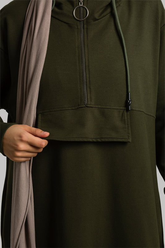 Hooded Knitted Dress