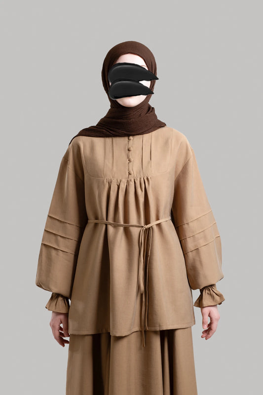 Tencel Tunic with Pintuck Details